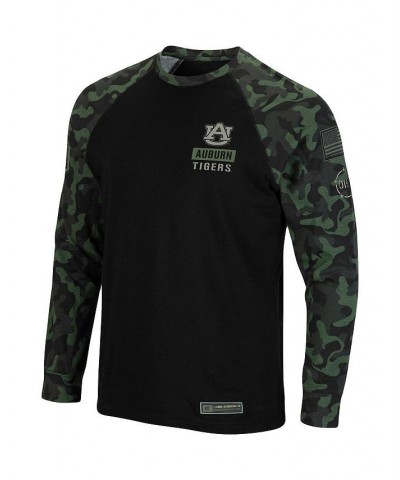 Men's Black Auburn Tigers OHT Military-Inspired Appreciation Camo Raglan Long Sleeve T-shirt $24.00 T-Shirts