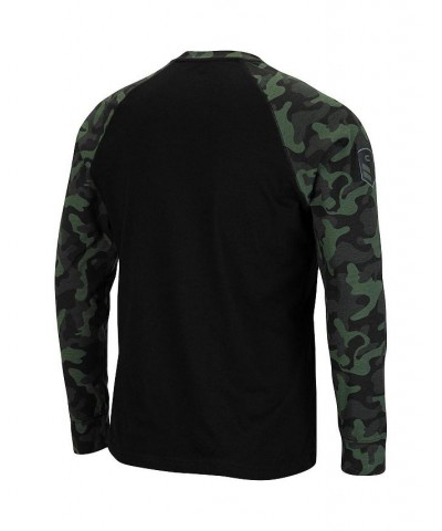 Men's Black Auburn Tigers OHT Military-Inspired Appreciation Camo Raglan Long Sleeve T-shirt $24.00 T-Shirts