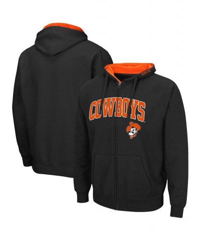 Men's Black Oklahoma State Cowboys Arch & Logo 3.0 Full-Zip Hoodie $27.25 Sweatshirt