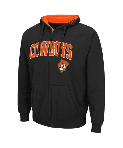 Men's Black Oklahoma State Cowboys Arch & Logo 3.0 Full-Zip Hoodie $27.25 Sweatshirt