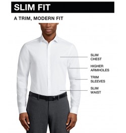 Men's TH Flex Slim Fit Wrinkle Free Stretch Pinpoint Oxford Dress Shirt Multi $26.25 Dress Shirts