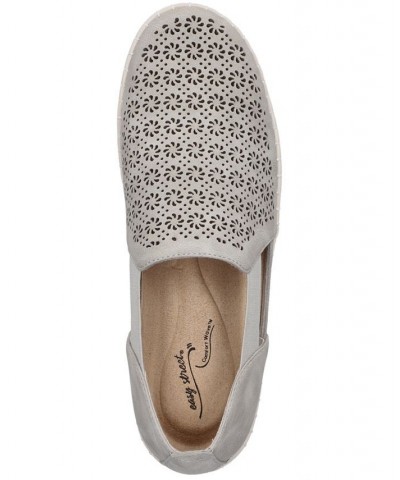 Women's Megafresh Comfort Flats Gray $29.40 Shoes