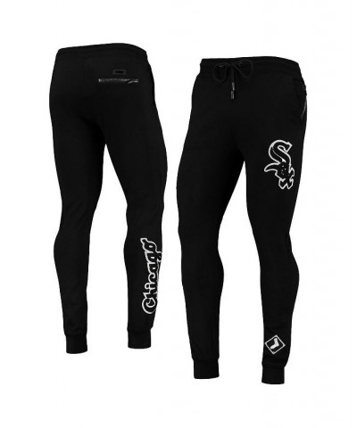 Men's Black Chicago White Sox Logo Jogger Pants $39.60 Pants