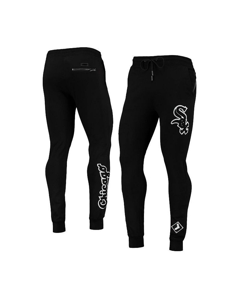 Men's Black Chicago White Sox Logo Jogger Pants $39.60 Pants