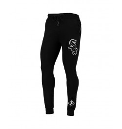 Men's Black Chicago White Sox Logo Jogger Pants $39.60 Pants