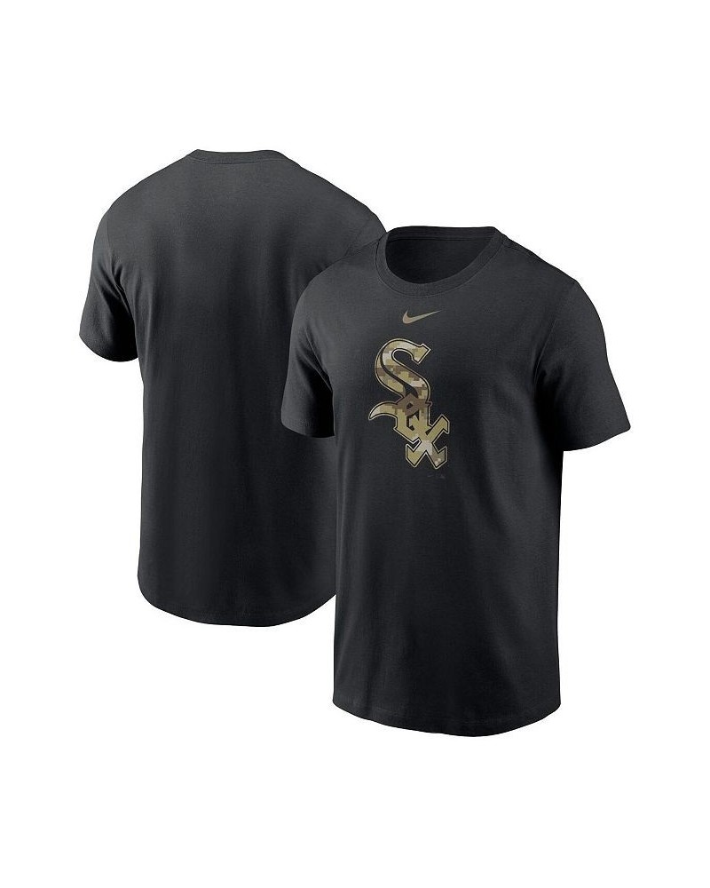 Men's Black Chicago White Sox Camo Logo Team T-shirt $19.35 T-Shirts