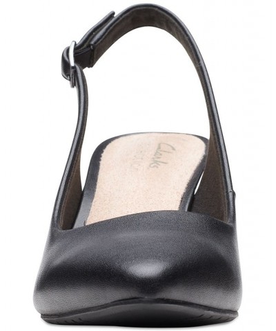 Women's Kataleyna Step Slingback Pumps Black $38.15 Shoes