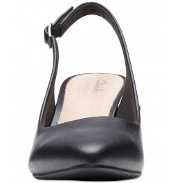 Women's Kataleyna Step Slingback Pumps Black $38.15 Shoes