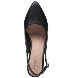 Women's Kataleyna Step Slingback Pumps Black $38.15 Shoes