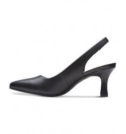 Women's Kataleyna Step Slingback Pumps Black $38.15 Shoes