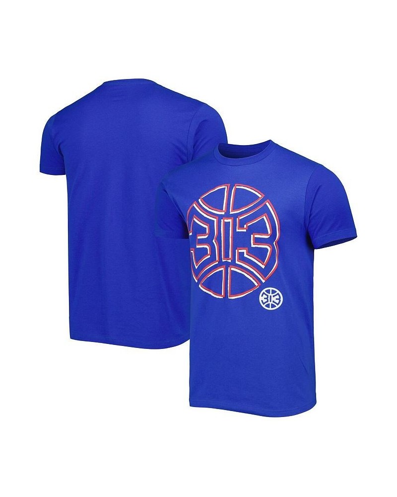 Men's and Women's Blue Detroit Pistons Element Logo Pop T-shirt $22.50 Tops