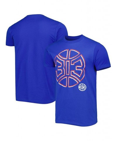 Men's and Women's Blue Detroit Pistons Element Logo Pop T-shirt $22.50 Tops