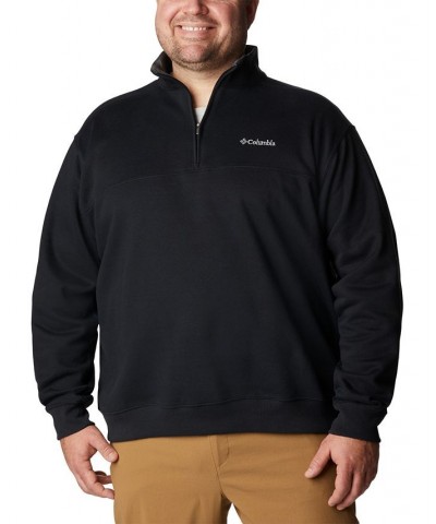 Men's Big & Tall Hart Mountain II Half Zip Sweatshirt Black $31.85 Sweatshirt