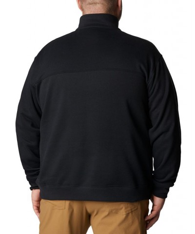 Men's Big & Tall Hart Mountain II Half Zip Sweatshirt Black $31.85 Sweatshirt