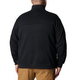 Men's Big & Tall Hart Mountain II Half Zip Sweatshirt Black $31.85 Sweatshirt