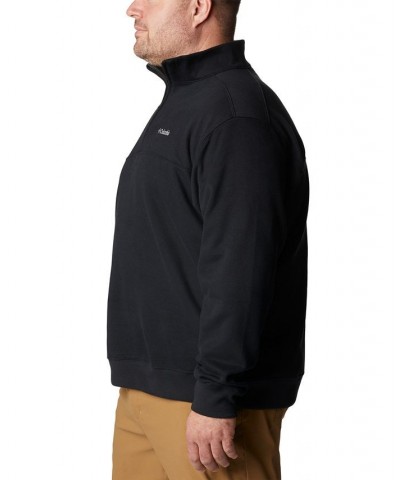 Men's Big & Tall Hart Mountain II Half Zip Sweatshirt Black $31.85 Sweatshirt