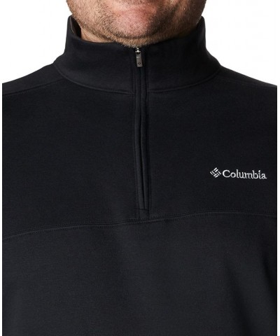 Men's Big & Tall Hart Mountain II Half Zip Sweatshirt Black $31.85 Sweatshirt