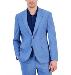 Boss Men's Modern-Fit Light Blue Superflex Suit Jacket Blue $204.75 Suits