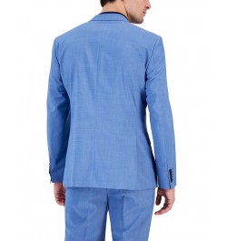 Boss Men's Modern-Fit Light Blue Superflex Suit Jacket Blue $204.75 Suits