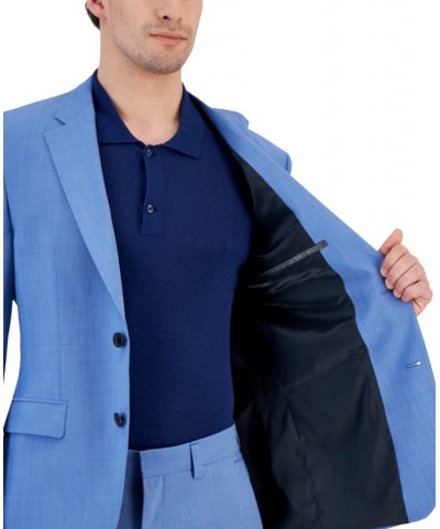 Boss Men's Modern-Fit Light Blue Superflex Suit Jacket Blue $204.75 Suits