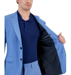 Boss Men's Modern-Fit Light Blue Superflex Suit Jacket Blue $204.75 Suits