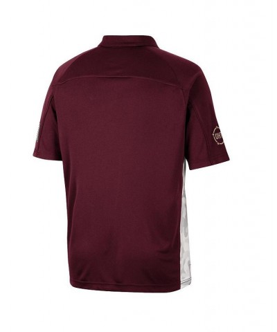 Men's Maroon Texas State Bobcats OHT Military-Inspired Appreciation Snow Camo Polo Shirt $25.20 Polo Shirts