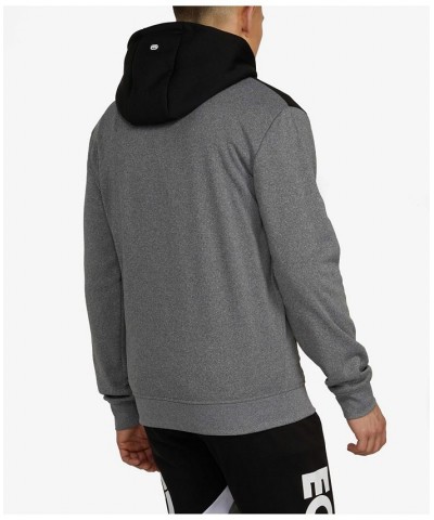 Men's Bold Statement Full-Zip Hoodie Gray $37.84 Sweatshirt