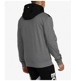 Men's Bold Statement Full-Zip Hoodie Gray $37.84 Sweatshirt