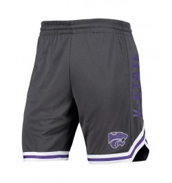 Men's Charcoal Kansas State Wildcats Continuity Shorts $23.59 Shorts