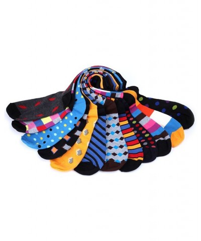 Men's Funky Colorful Dress Socks Pack of 12 PD03 $20.52 Socks