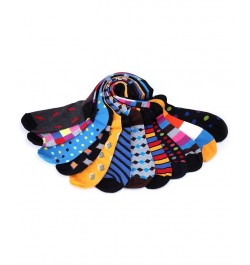 Men's Funky Colorful Dress Socks Pack of 12 PD03 $20.52 Socks