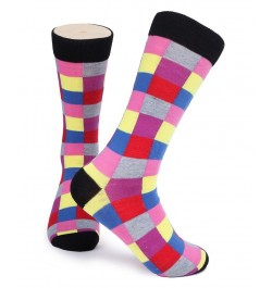 Men's Funky Colorful Dress Socks Pack of 12 PD03 $20.52 Socks