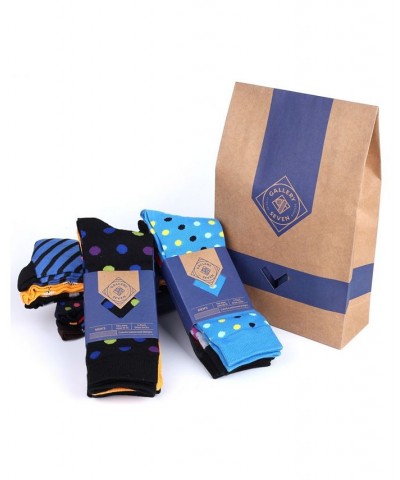 Men's Funky Colorful Dress Socks Pack of 12 PD03 $20.52 Socks