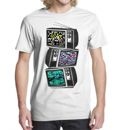 Men's Glitched TV Graphic T-shirt $18.89 T-Shirts