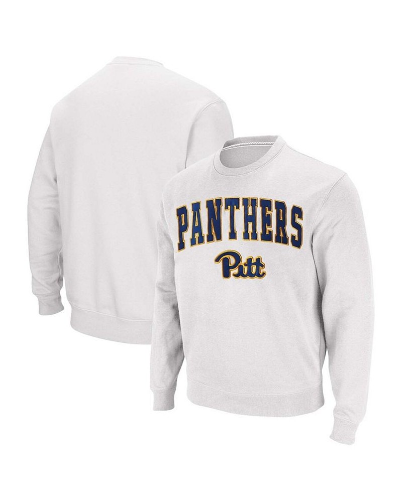 Men's White Pitt Panthers Arch Logo Sweatshirt $32.39 Sweatshirt