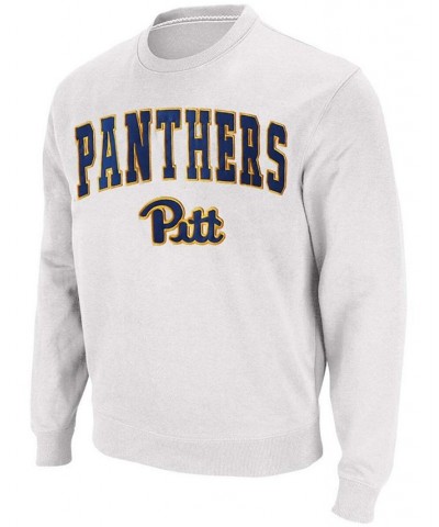 Men's White Pitt Panthers Arch Logo Sweatshirt $32.39 Sweatshirt