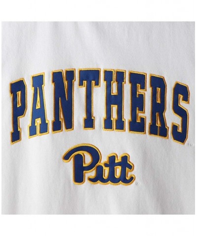 Men's White Pitt Panthers Arch Logo Sweatshirt $32.39 Sweatshirt