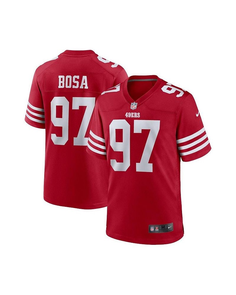 Men's Nick Bosa Scarlet San Francisco 49ers Player Game Jersey $32.10 Jersey