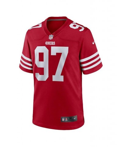 Men's Nick Bosa Scarlet San Francisco 49ers Player Game Jersey $32.10 Jersey