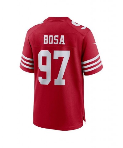 Men's Nick Bosa Scarlet San Francisco 49ers Player Game Jersey $32.10 Jersey