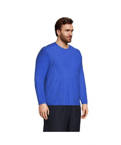 Men's Big and Tall Long Sleeve UPF 50 Swim Tee Rash Guard PD02 $27.48 Swimsuits