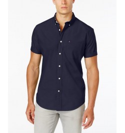 Men's Big & Tall Maxwell Short-Sleeve Button-Down Shirt Navy Blazer $31.85 Shirts