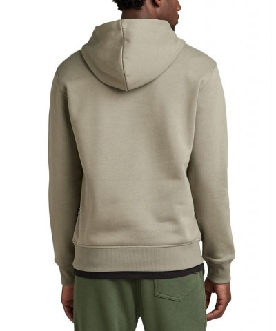 Men's Regular-Fit Retro Shadow Logo Graphic Hoodie Green $36.23 Sweatshirt