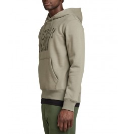 Men's Regular-Fit Retro Shadow Logo Graphic Hoodie Green $36.23 Sweatshirt