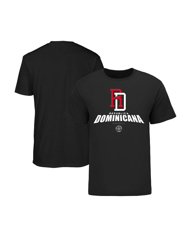 Men's Black Dominican Republic Baseball 2023 World Baseball Classic Federation T-shirt $26.09 T-Shirts