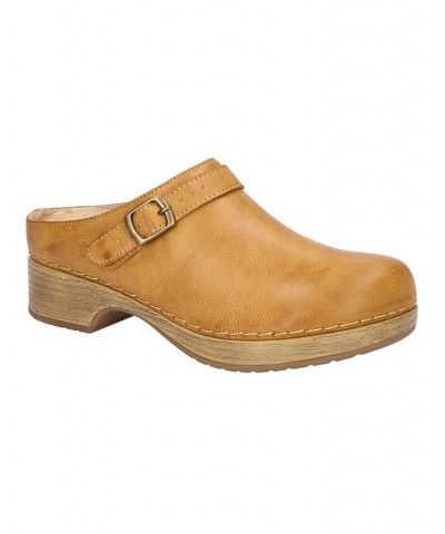 Women's Shira Slip Resistant Clogs Yellow $39.95 Shoes