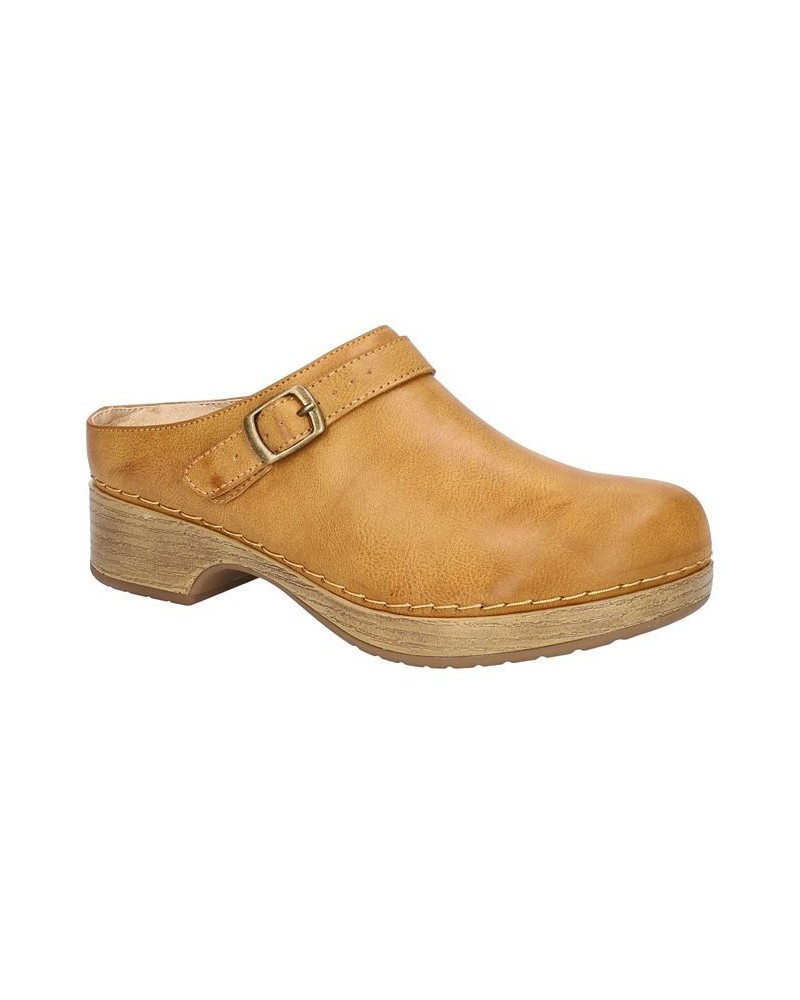 Women's Shira Slip Resistant Clogs Yellow $39.95 Shoes