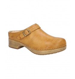 Women's Shira Slip Resistant Clogs Yellow $39.95 Shoes