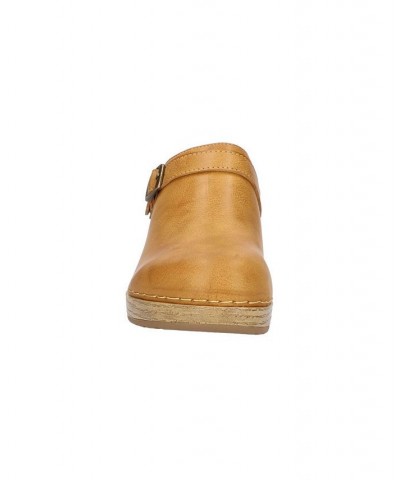 Women's Shira Slip Resistant Clogs Yellow $39.95 Shoes