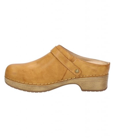 Women's Shira Slip Resistant Clogs Yellow $39.95 Shoes